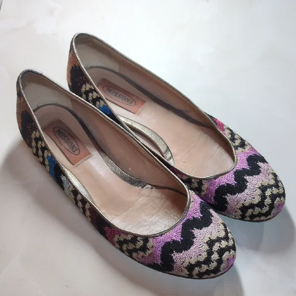 Missoni Knit Ballet Flats, Size 36.5
